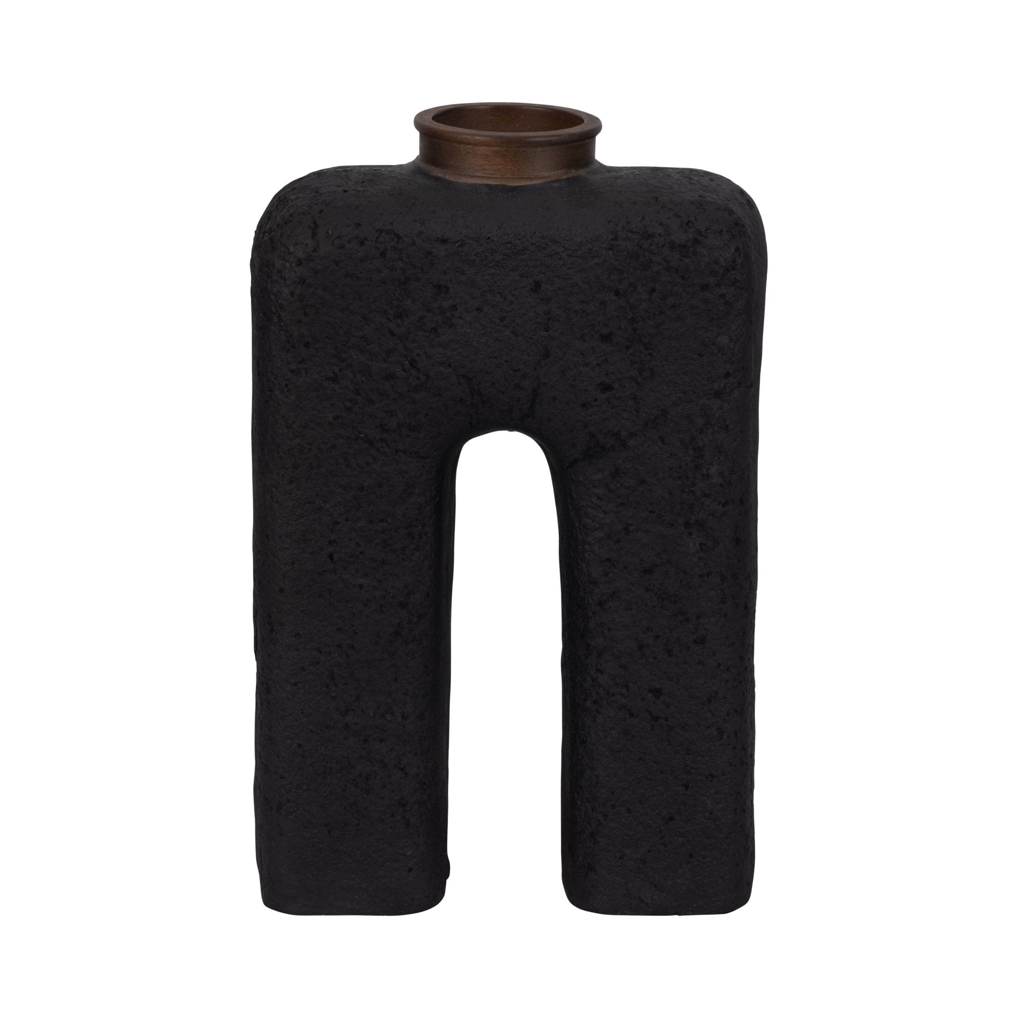 Ecomix, Abstract Vase, Black Vases and Jars| Sagebrook Home