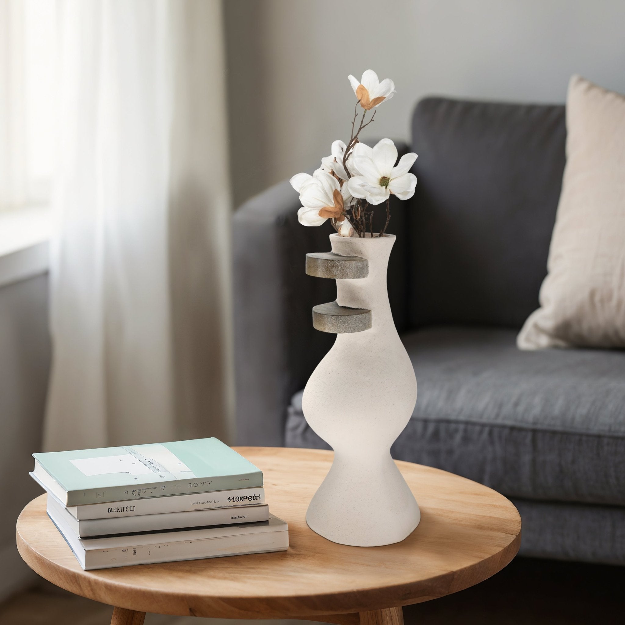 Ecomix, Abstract Vase, Ivory Vases and Jars| Sagebrook Home