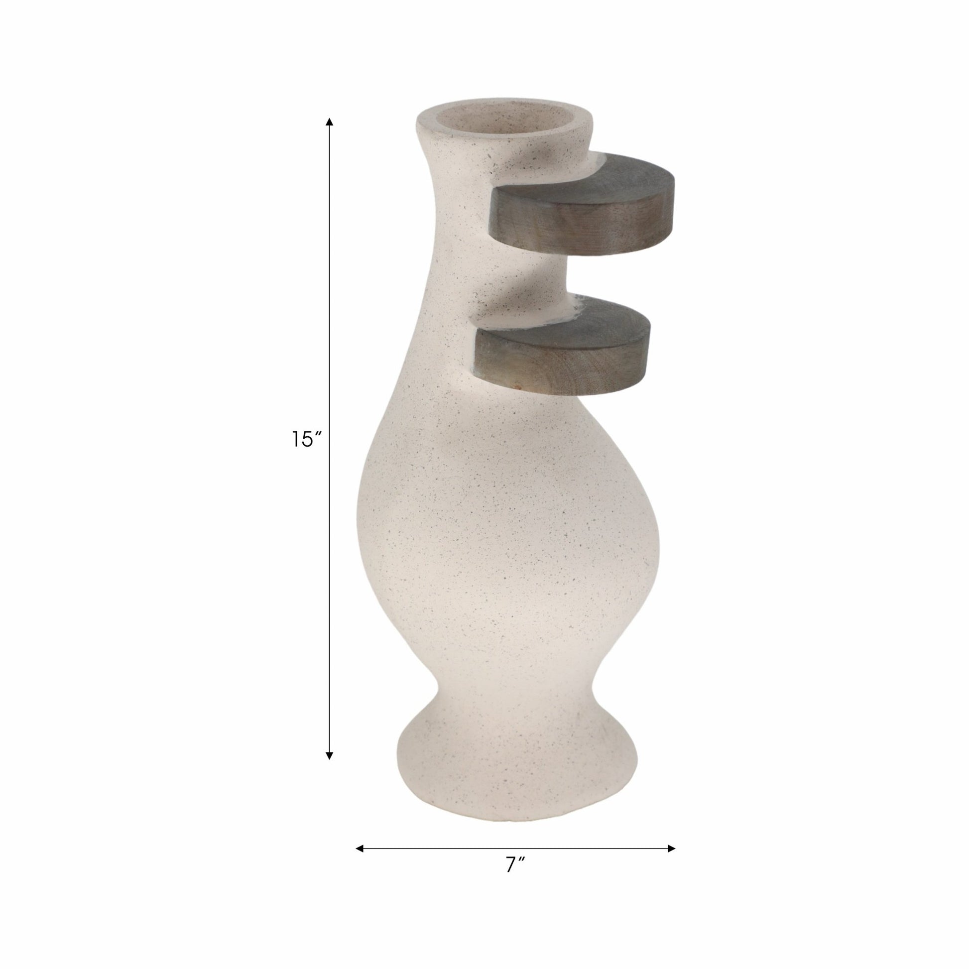 Ecomix, Abstract Vase, Ivory Vases and Jars| Sagebrook Home