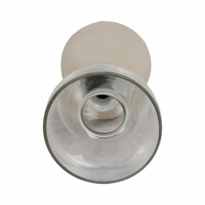 Ecomix/glass, 9" Vase, Ivory - Al Rugaib Furniture