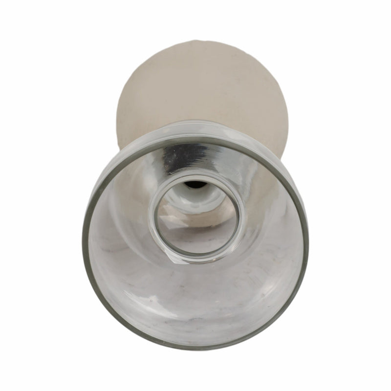 Ecomix/glass, 9" Vase, Ivory - Al Rugaib Furniture