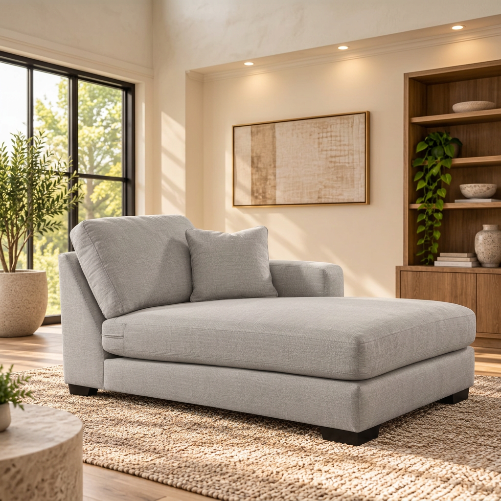Scott Silver Right Chaise