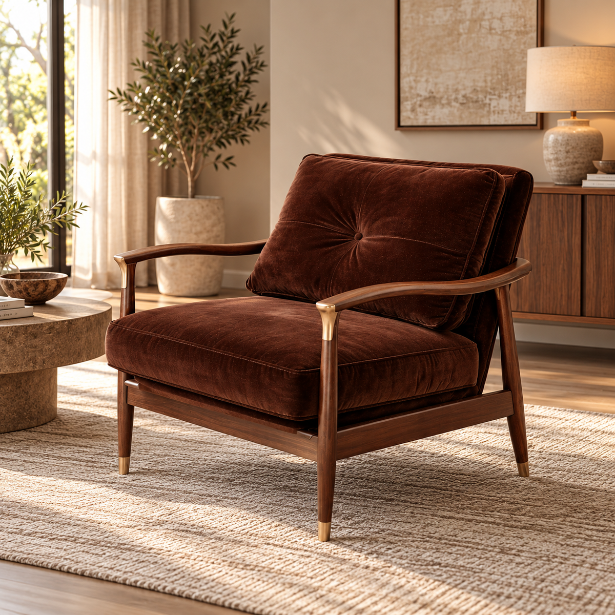 Terrona Accent Chair - Maroon