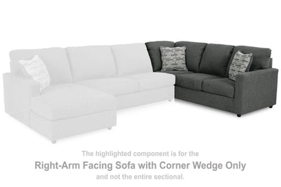 Edenfield Right - Arm Facing Sofa with Corner Wedge - Al Rugaib Furniture