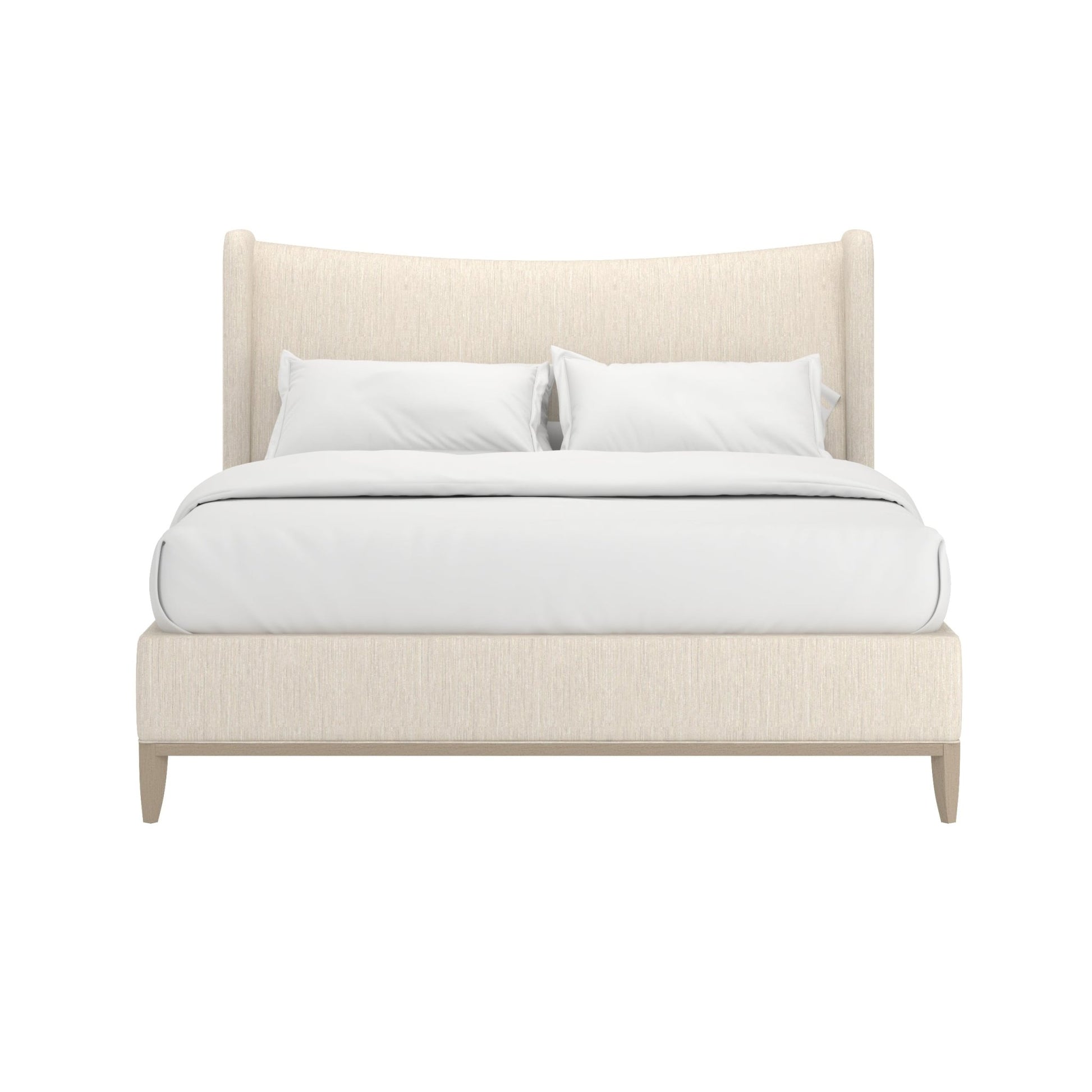 Edwin Wing Shelter King Uph. Bed-Cr+Me Beds| A.R.T. Furniture