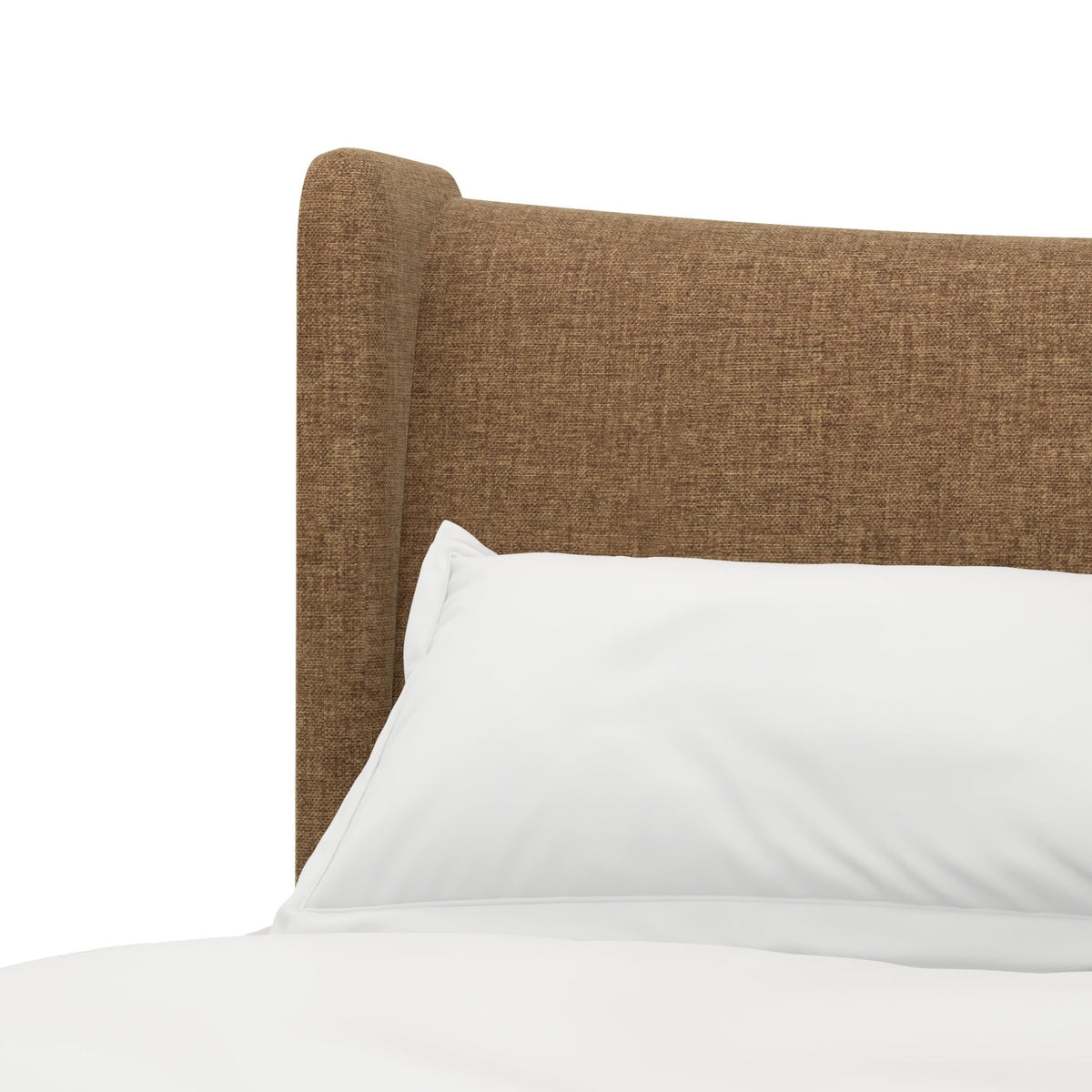 Edwin Wing Shelter King Uph. Bed -Suede Beds| A.R.T. Furniture