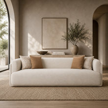 Vienna White 4 Seater Sofa