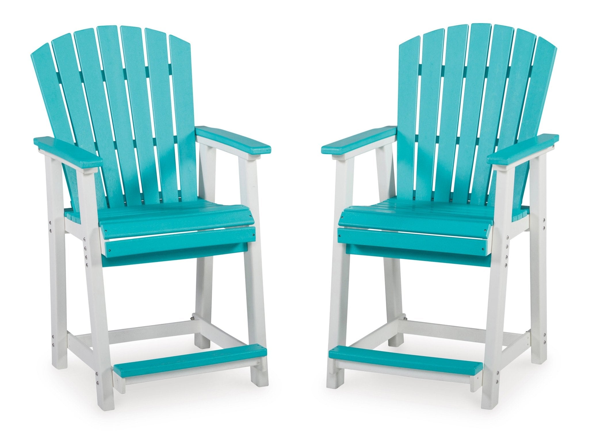 Eisely Outdoor Counter Height Bar Stool (Set of 2) Outdoor Chairs| Ashley Homestore