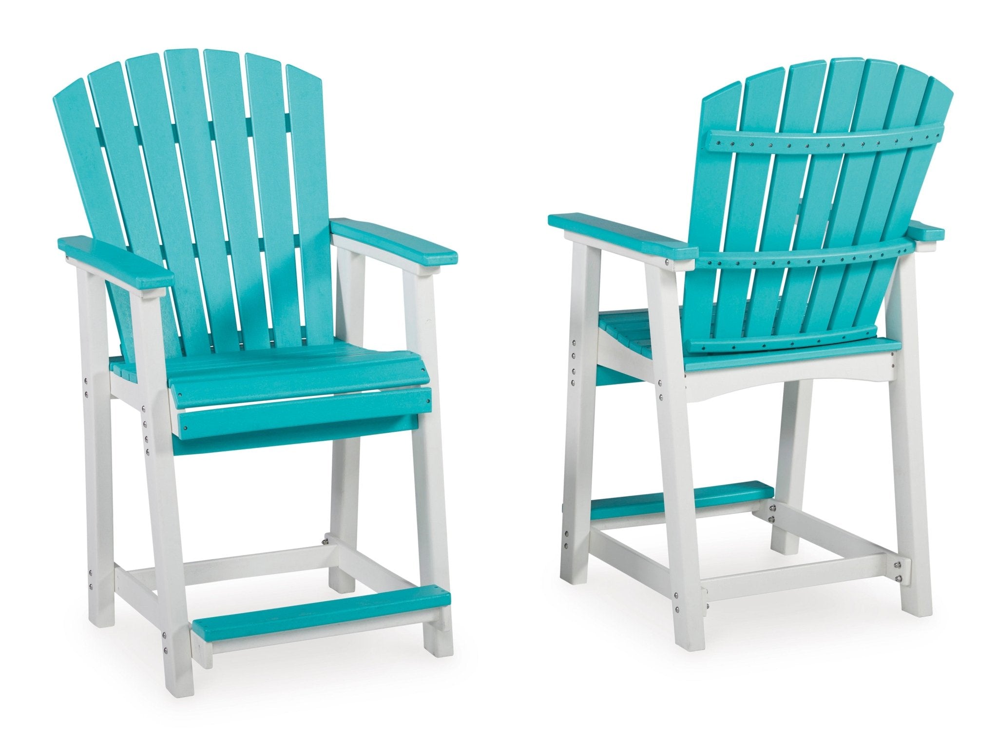 Eisely Outdoor Counter Height Bar Stool (Set of 2) Outdoor Chairs| Ashley Homestore