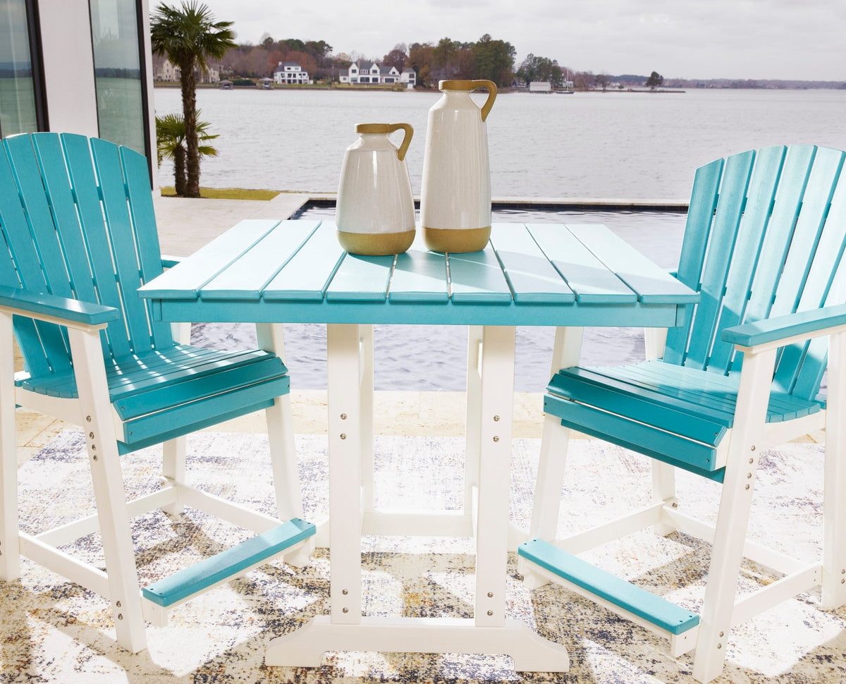 Eisely Outdoor Counter Height Dining Table Outdoor Tables| Ashley Homestore