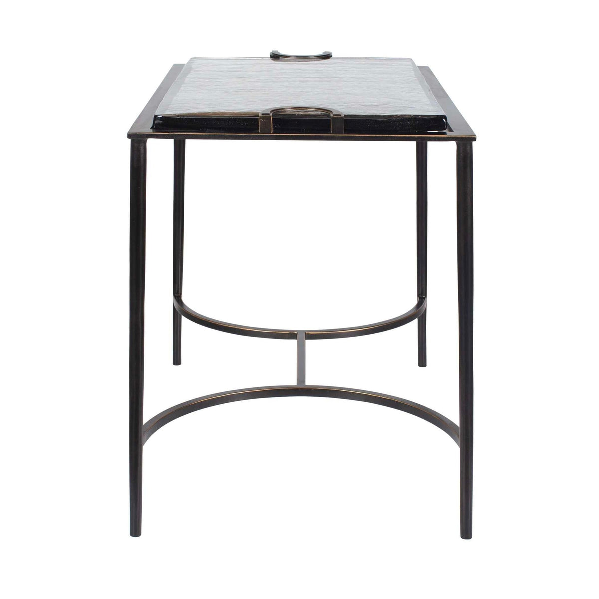 Eisen Textured Glass Accent Table Accent & End Tables| Uttermost