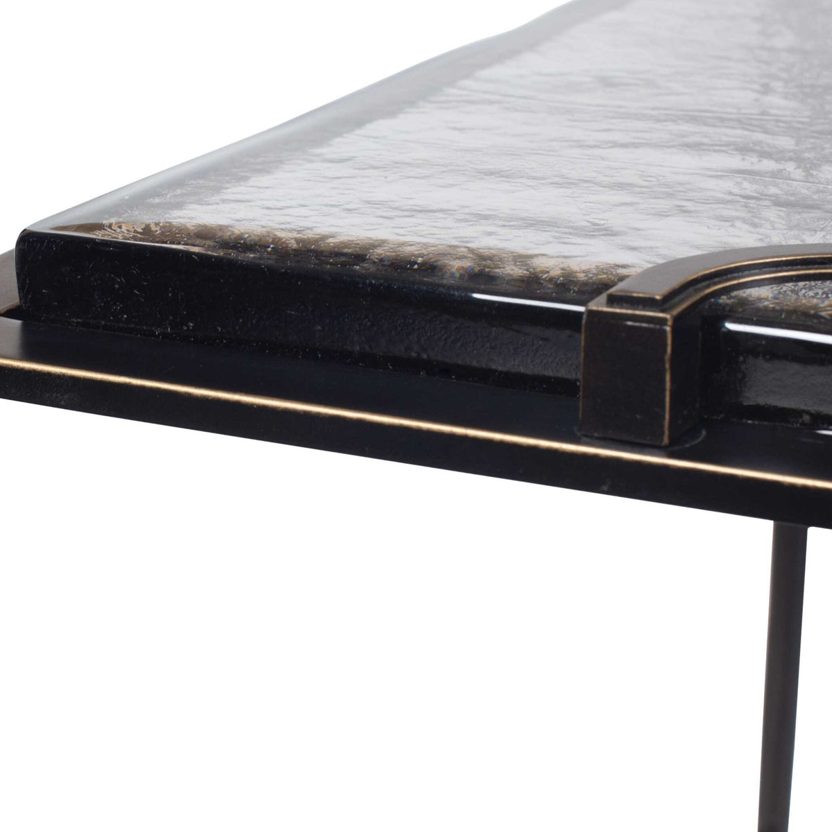 Eisen Textured Glass Accent Table Accent & End Tables| Uttermost