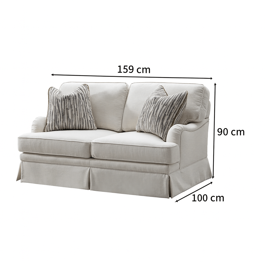 el Amor Cream Loveseat Sofas & Loveseats| Roots Furniture