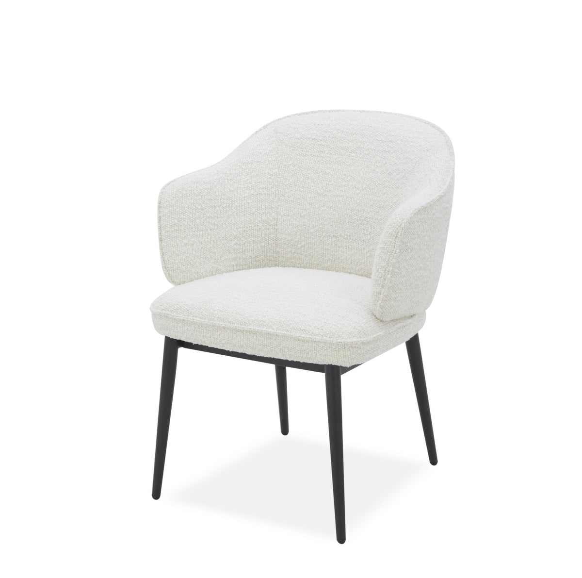 Elara off white Leather Arm chair Dining Chairs| Roots Furniture