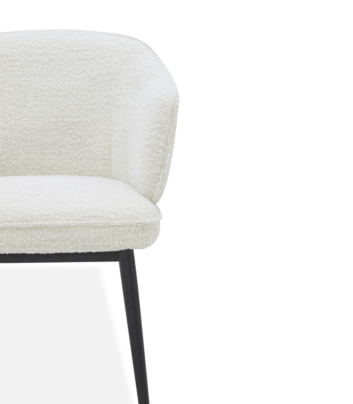 Elara off white Leather Arm chair Dining Chairs| Roots Furniture