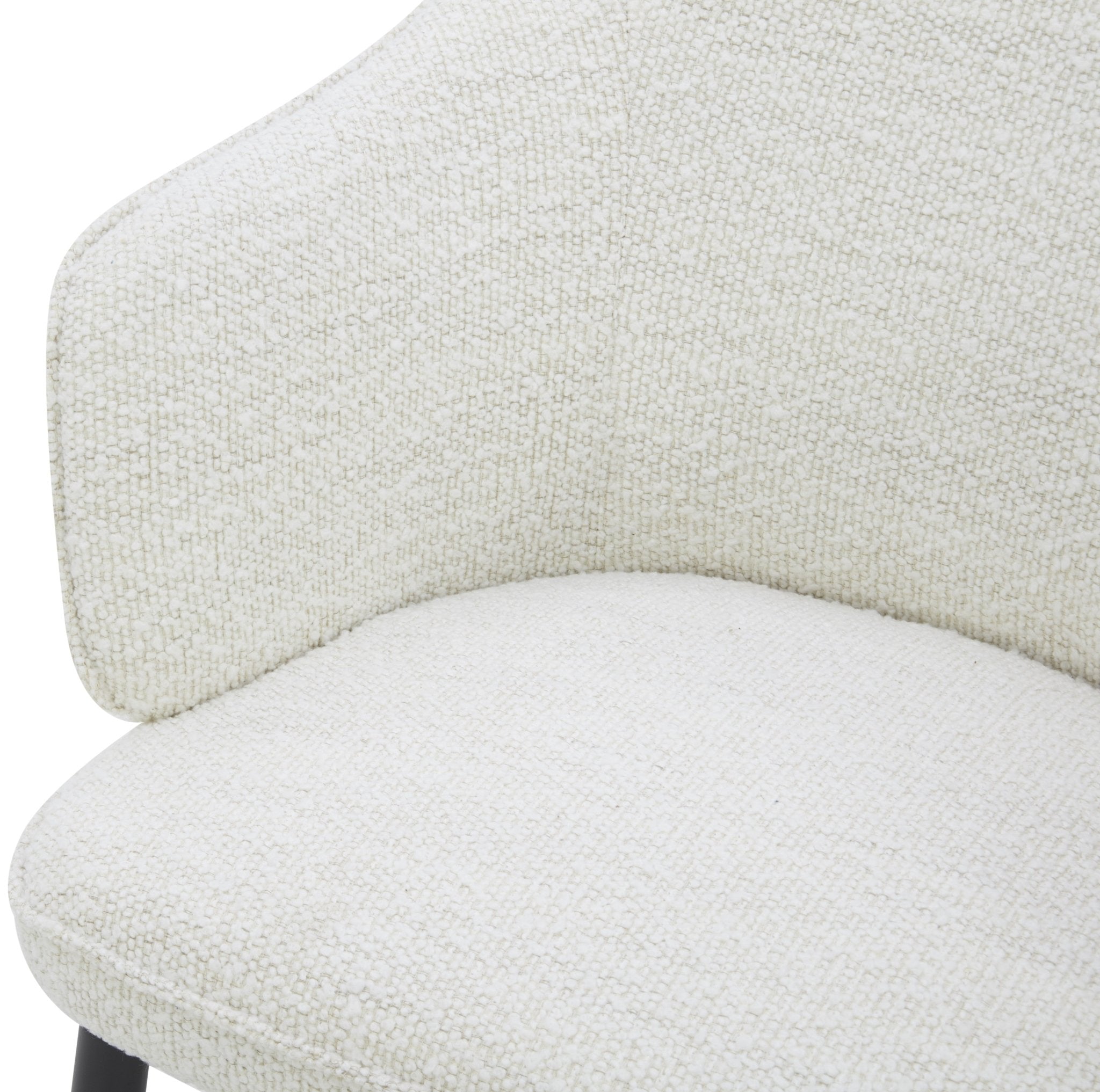Elara off white Leather Arm chair Dining Chairs| Roots Furniture