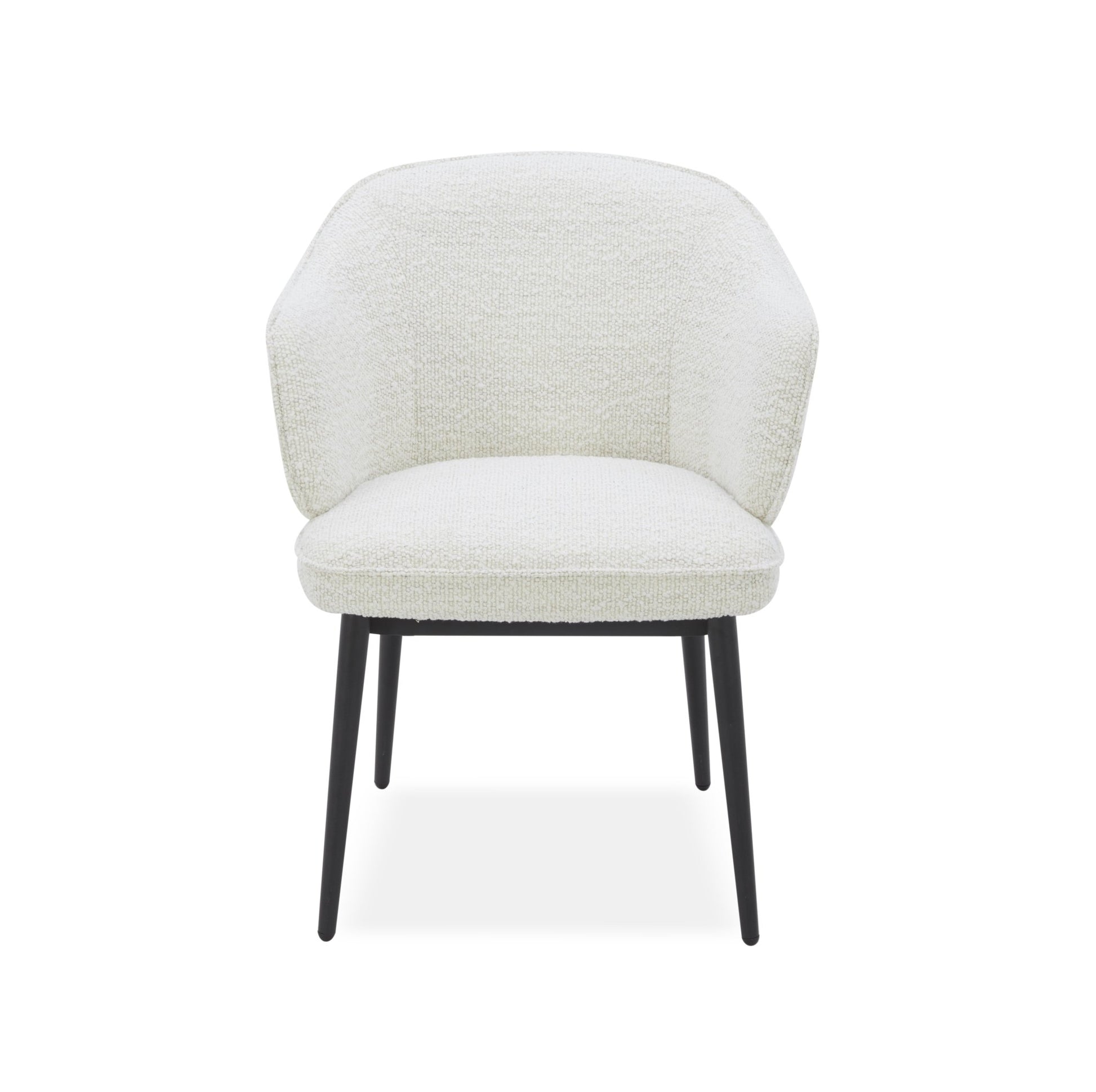 Elara off white Leather Arm chair Dining Chairs| Roots Furniture