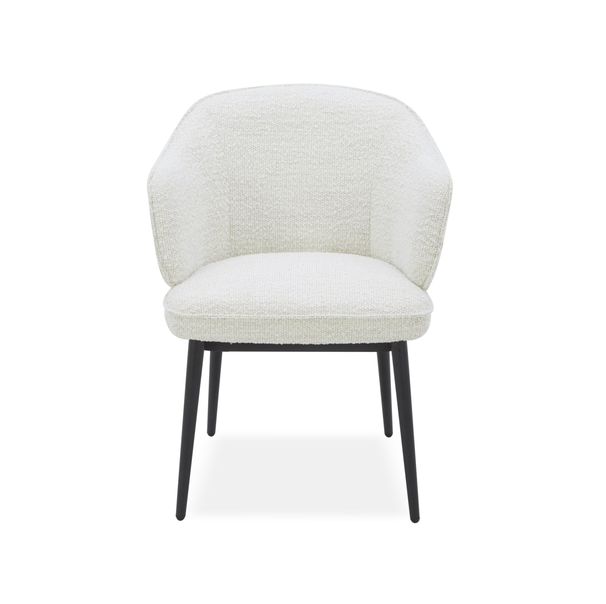 Elara off white Leather Arm chair Dining Chairs| Roots Furniture