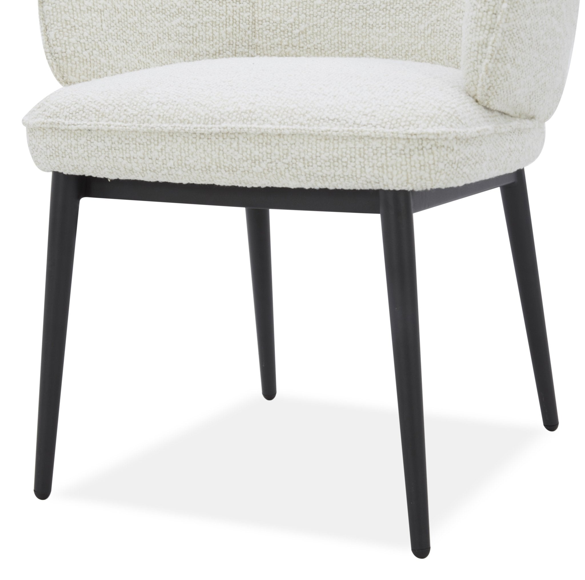 Elara off white Leather Arm chair Dining Chairs| Roots Furniture