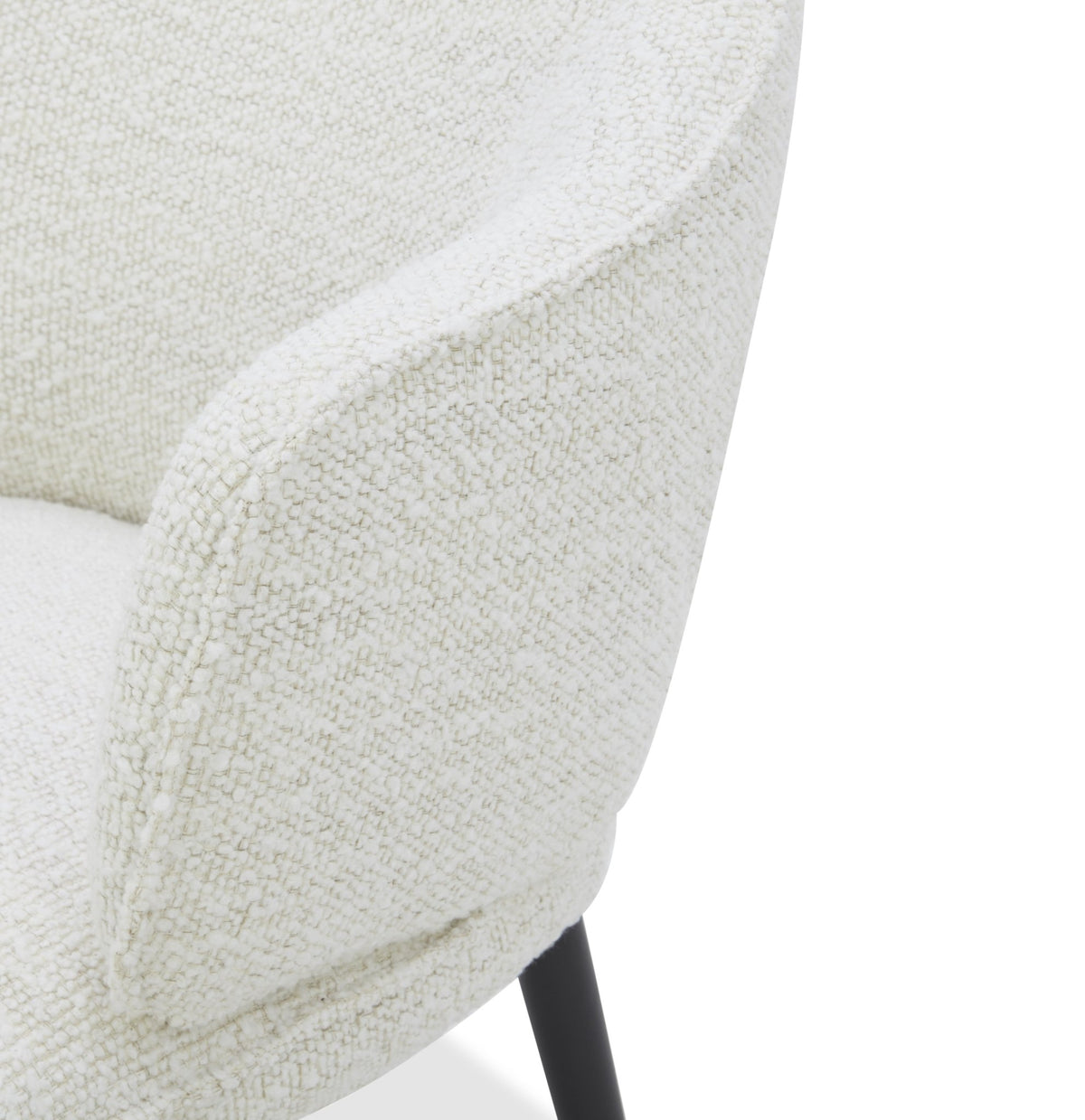 Elara off white Leather Arm chair Dining Chairs| Roots Furniture