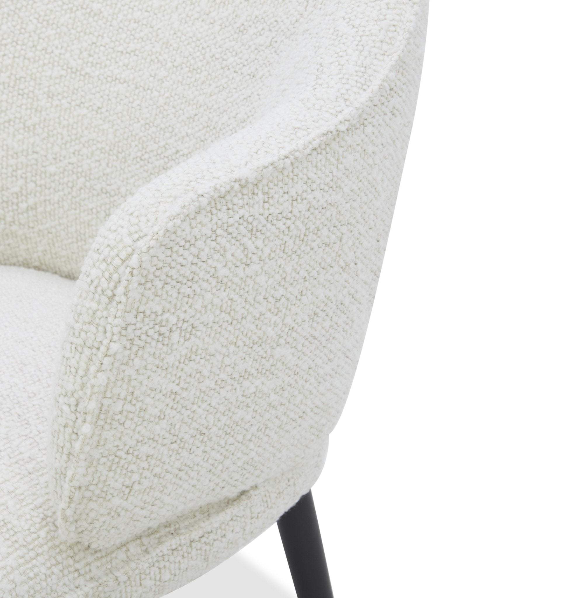 Elara off white Leather Arm chair Dining Chairs| Roots Furniture