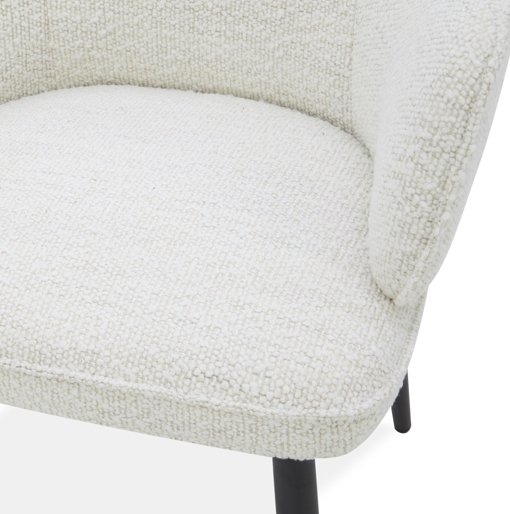 Elara off white Leather Arm chair Dining Chairs| Roots Furniture