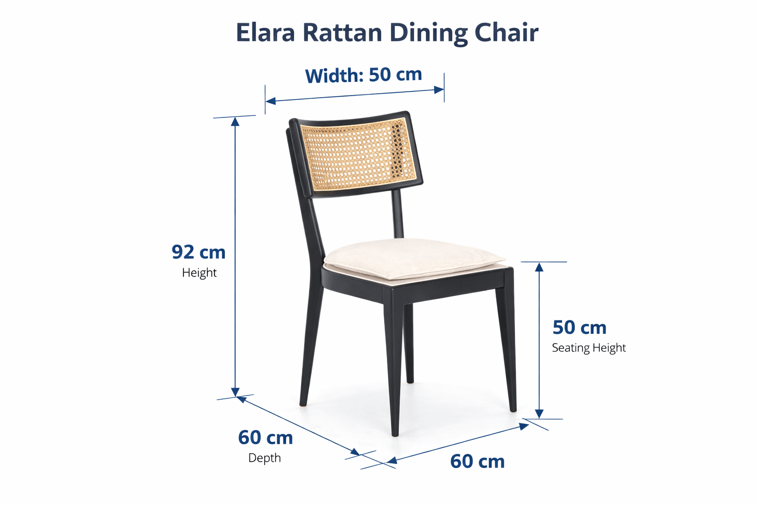 Elara Rattan Dining Chair Dining Chairs| Roots Furniture