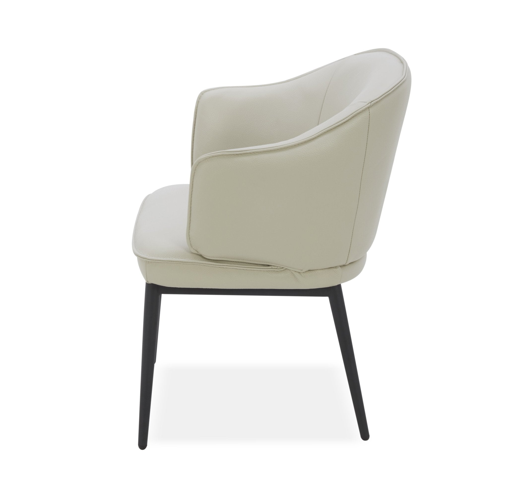 Elara white Arm chair Dining Chairs| Roots Furniture