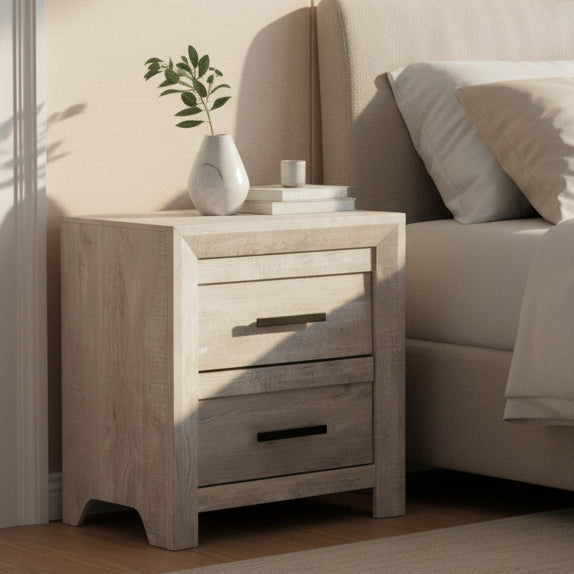 Eleanor 2-Drawer Nightstand in White Nightstands| Roots Furniture