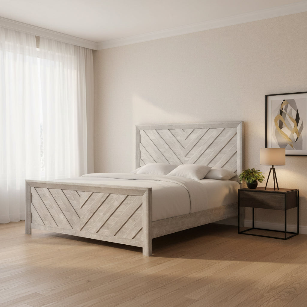Eleanor Queen Bed in White Beds| Roots Furniture
