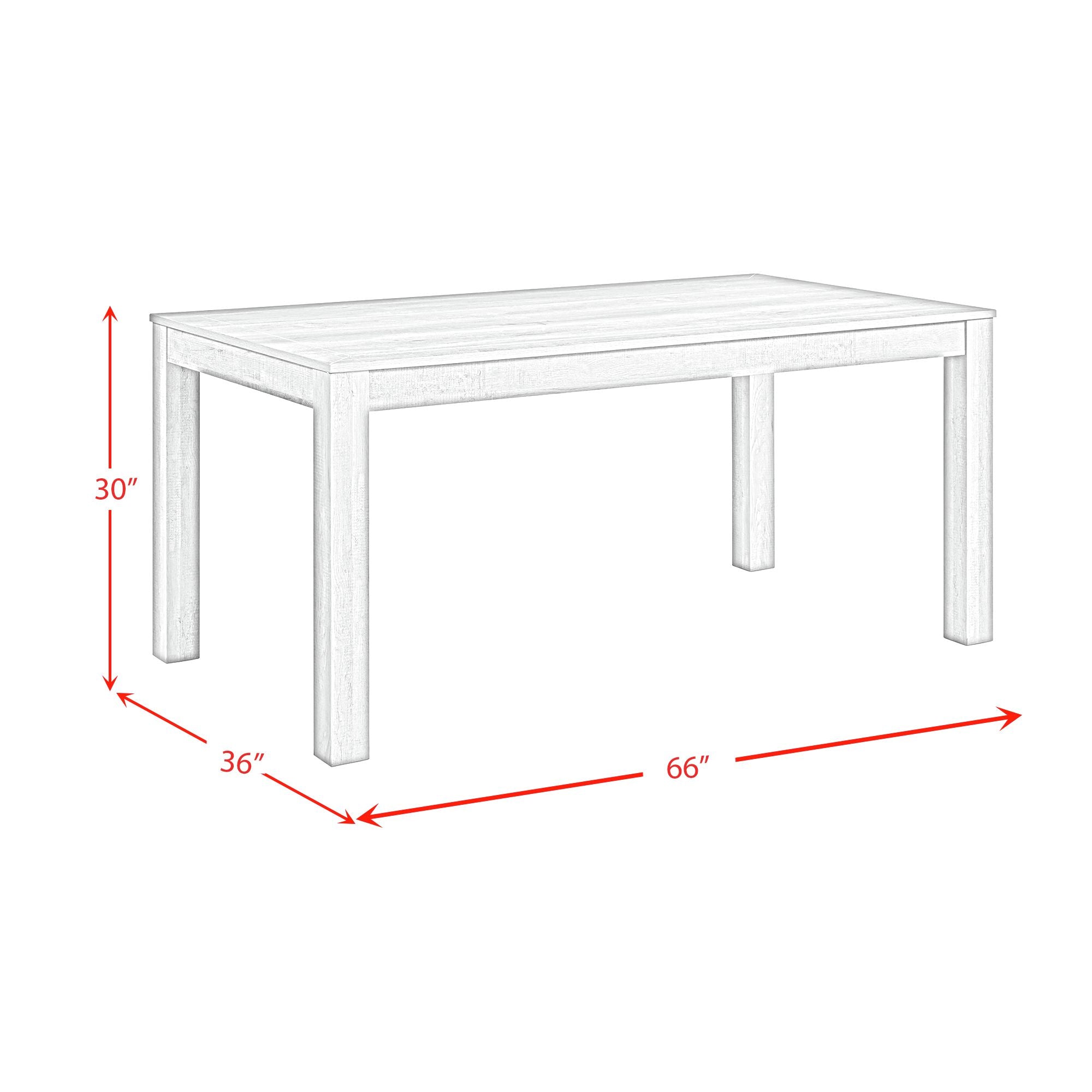 Eleanor Rectangular Dining Table in White Dining Tables| Roots Furniture
