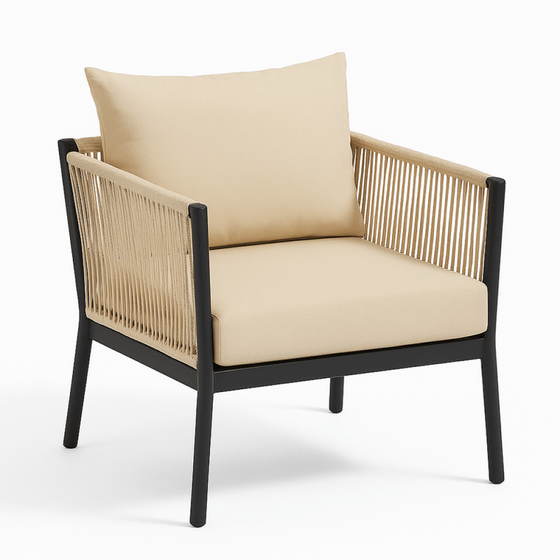 Elegant 5 - piece outdoor seating set - beige - Al Rugaib Furniture