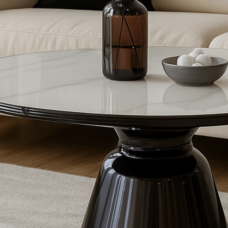 Elegant Ceramic Tables with Modern Black Finish Table Sets| Otath