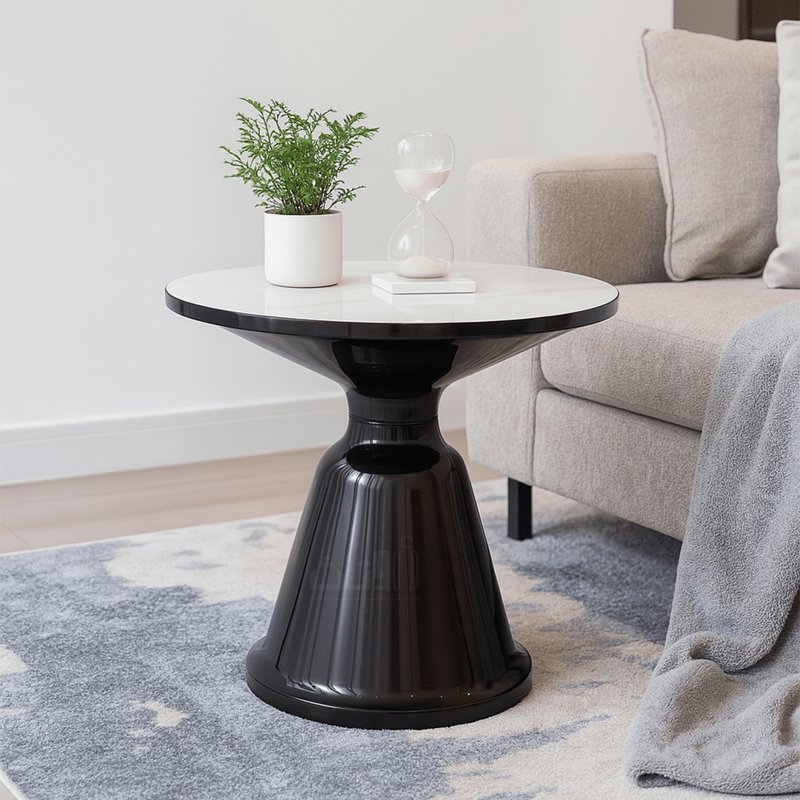 Elegant Ceramic Tables with Modern Black Finish Table Sets| Otath
