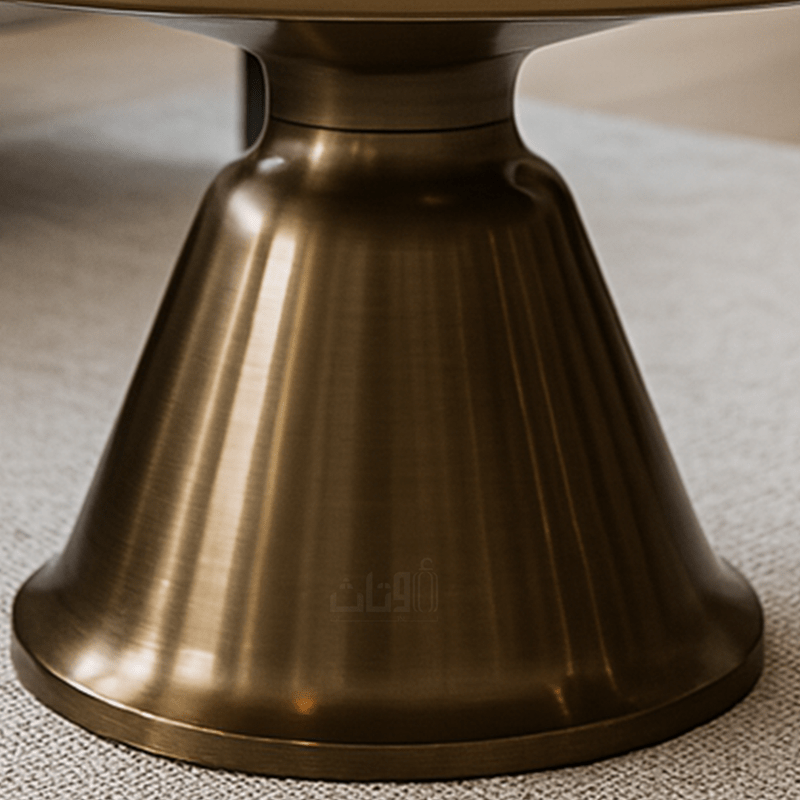Elegant Ceramic Tables with Modern Golden Finish Table Sets| Otath