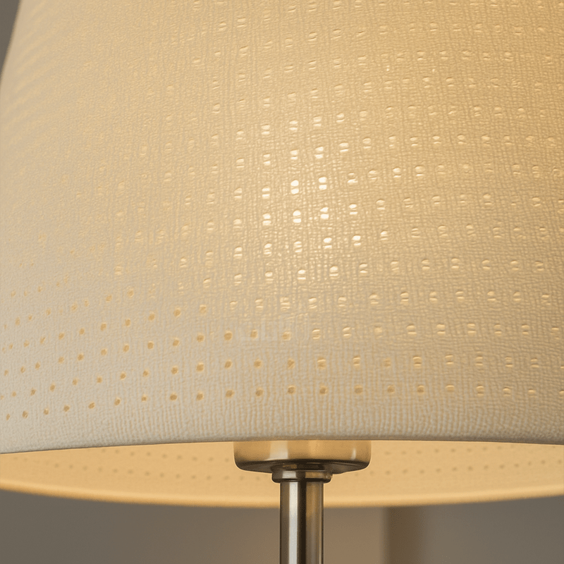 Elegant Crystal Cylinder Table Lamp with Silver Base - Al Rugaib Furniture