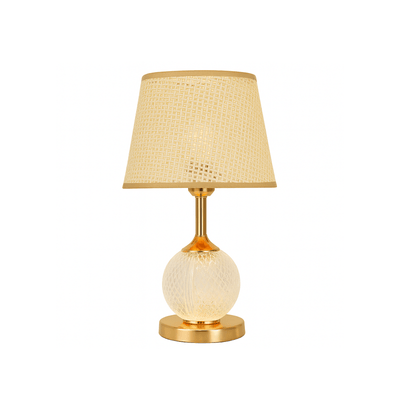 Elegant Crystal Globe Table Lamp with Golden Base - Al Rugaib Furniture