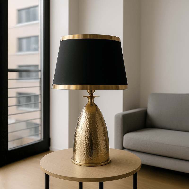 Elegant Decorative Table Lamp with Golden Finish - Al Rugaib Furniture