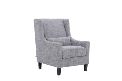 Elegant Grey Accent Chair - Al Rugaib Furniture