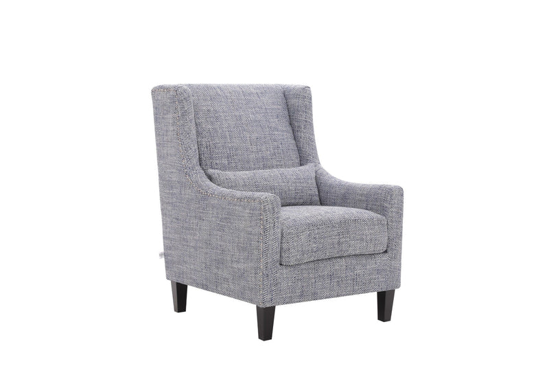 Elegant Grey Accent Chair - Al Rugaib Furniture