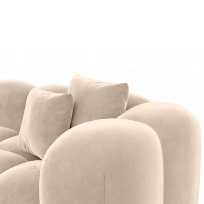 Elegant L - Shaped Sofa with Plush Upholstery – Beige - Al Rugaib Furniture