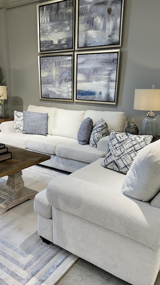 Elegant Off-White Living Room Set Living Room Sets| Roots Furniture
