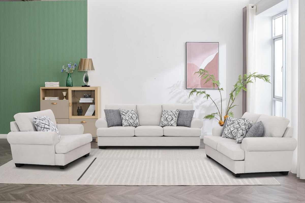 Elegant Off-White Loveseat (176cm) Sofas & Loveseats| Roots Furniture