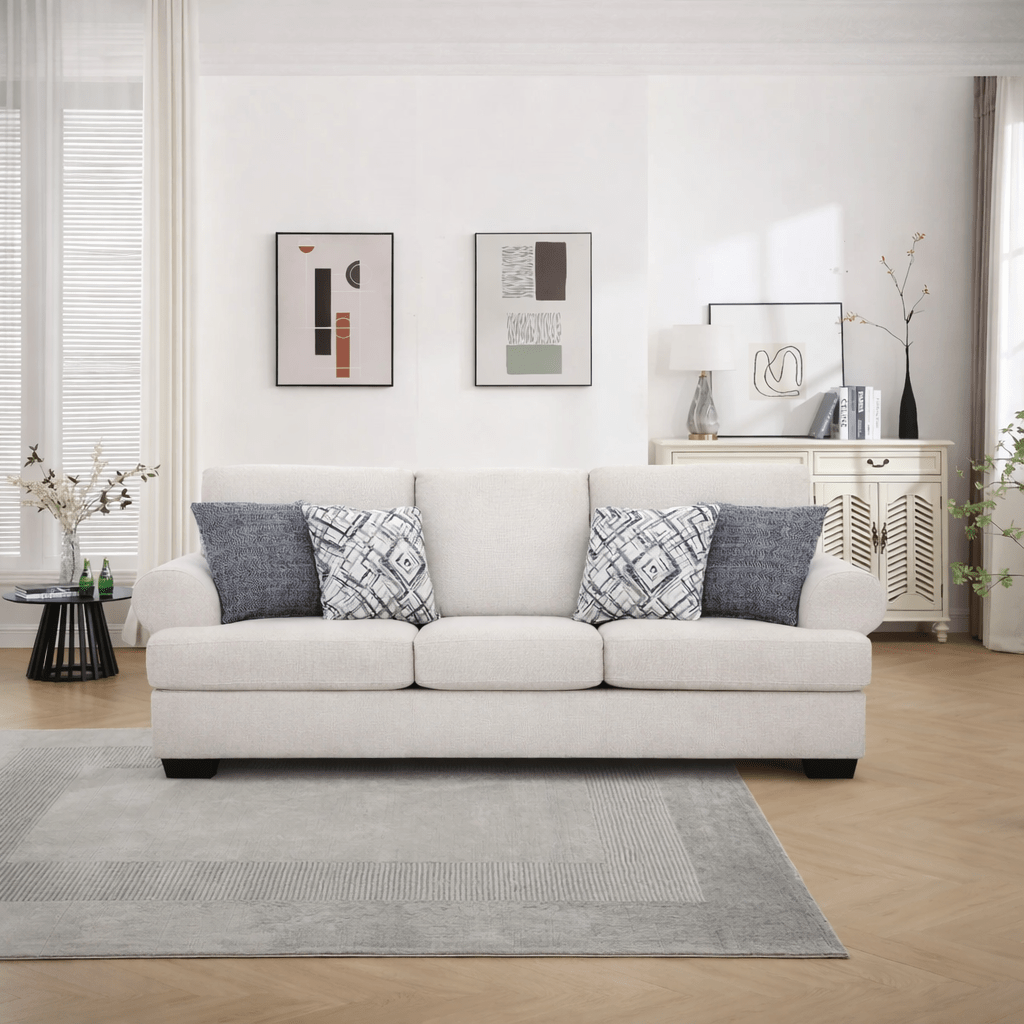 Elegant Off-White Sofa (236cm) Sofas & Loveseats| Roots Furniture