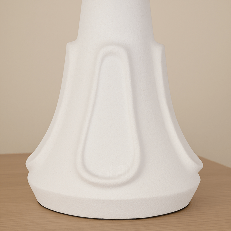 Elegant Table Lamp with White Fabric Shade - Al Rugaib Furniture
