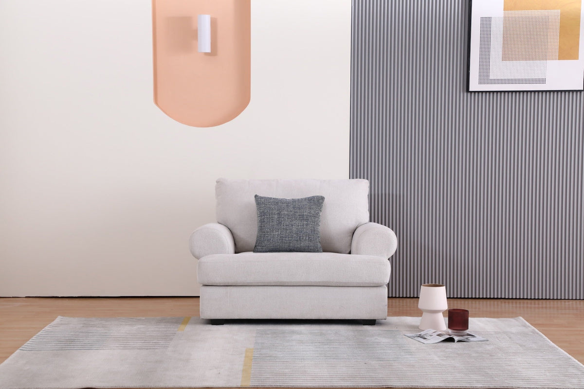 Elegant White Arm Chair Chairs| Roots Furniture