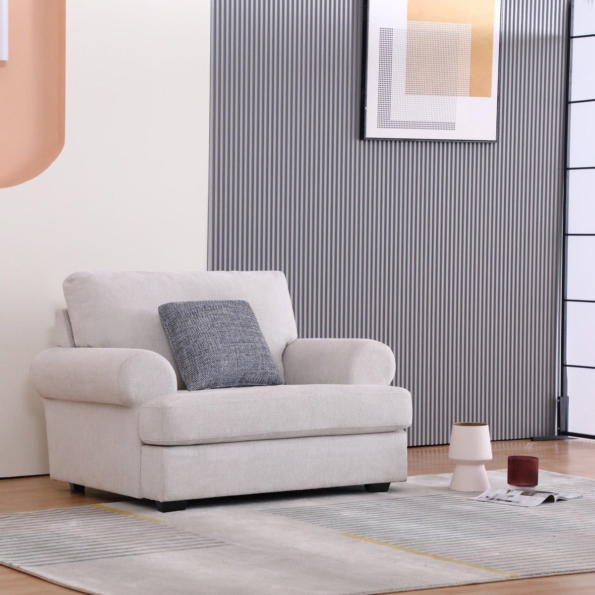 Elegant White Arm Chair Chairs| Roots Furniture