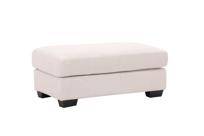 Elegant White Ottoman - Al Rugaib Furniture