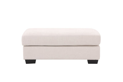 Elegant White Ottoman - Al Rugaib Furniture