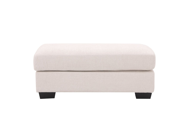 Elegant White Ottoman - Al Rugaib Furniture